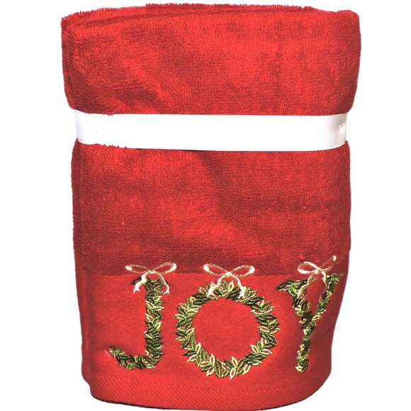 Ridgefield Home Holiday Collection Set Of 2 Hand Towels Christmas Theme New - Picture 2 of 4